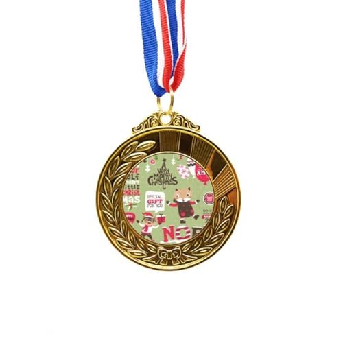Medalla de oro Merry Festival con cinta de primer puesto para premios de animales