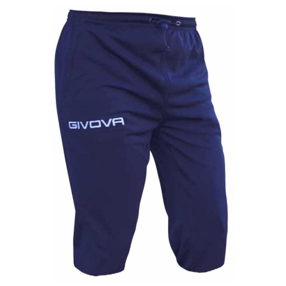 Givova, pants knee pad lenght givova one, blue, XS