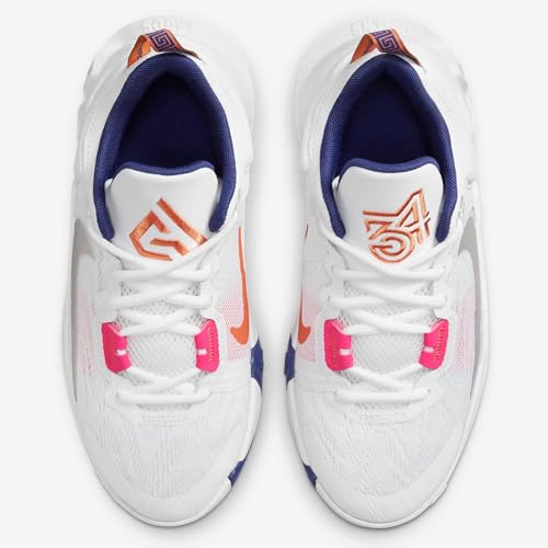 Nike Tênis de basquete Giannis Immortality GS infantil, Brancomulticolorido-profundo azul royal