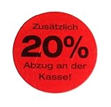 selbstklebende Rabatt-Etiketten auf Rolle (1.000 Etiketten)