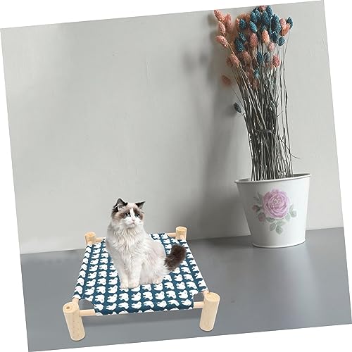 Lit pour chat surélevé confortable hamac lavable extérieur