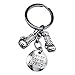 Wakauto Cadeau de Boxe Collier Pendentif Gant de Boxe/Porte-Clés Cadeau de Boxe Boxeur Maman Papa Cadeau pour Les Amateurs de Fitness Boxeur Entraîneur