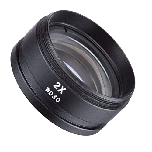 Image of Parco Scientific PZFLZ Lockable 0.7X-4.5X Trinocular Simul-Focal Zoom Stereo Microscope Head, Pair of 10x Widefield (20mm) Eyepieces with Eye-Guards, 0.5X&2X Barlow Lens