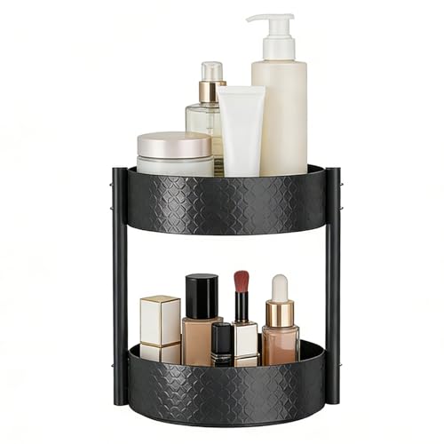 Organizador giratorio para condimentos, bandeja giratoria para organizar el tocadiscos, estantes de condimentos de cocina para encimera, para despensa, refrigerador, refrigerador, refrigerador, baño