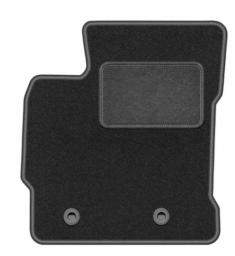 Wielganizator Lux Tapis conducteur en Velours pour Toyota Auris II Hybrid à hayon, Break 2012-2018, 1 pièce, Graphite, Dessous caoutchouté