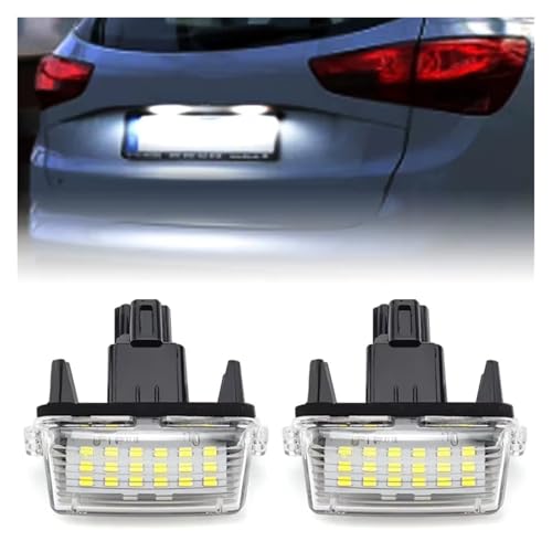 Luces de matrícula LED blanco sin error en cuadro para Yaris y Prius 3
