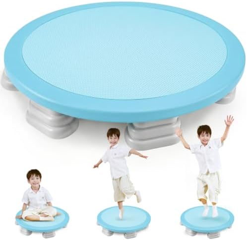 Mini Trampoline for Kids, Bounce Board with Non-Slip Base for Autistic Kids