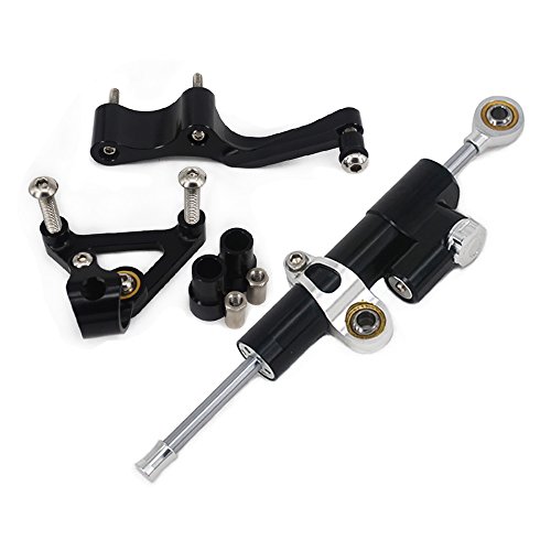 FastPro - Stabilizzatore Ammortizzatore di sterzo per Moto con Kit di Montaggio per Ducati 696 796 795