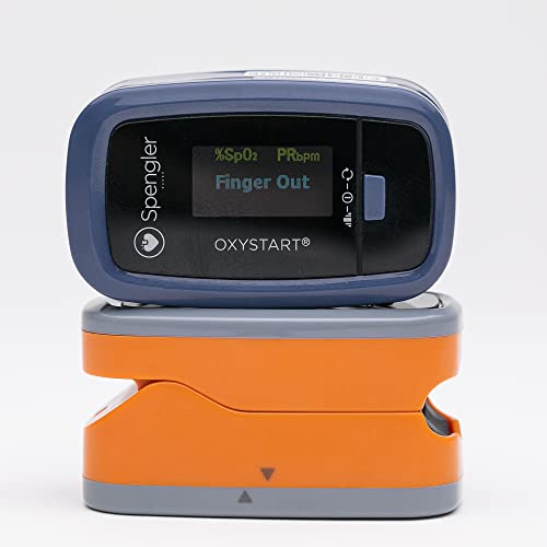 Oxystart, Oxystart, Oxímetro de pulso profesional portátil, medición de oxigenación, fácil de usar, fiable y preciso, compacto y ligero (naranja) - imagen 7