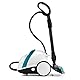 POLTI 8012628 Vaporetto Smart 100 T Dampfreinigungsgerät mit 4 Bar, tötet und beseitigt 99,99 Prozent Viren, Keime und Bakterien, Weiss/Türkis Metallic, Wassertankkapazität 2 l, Dampfmenge 110 g/Min