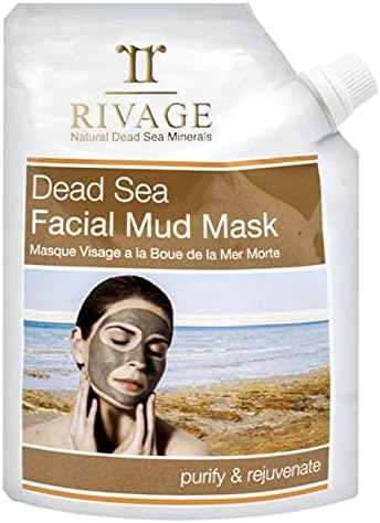 RIVAGE NATURAL DEAD SEA MINERALS FACIAL MUD MASK (Pouch) 200g PURIFY AND REJUVENATE 100% AUTHENTIC DEAD SEA MUD,VEGAN FRIENDLY, NO ANIMAL TESTING, NO HARSH CHEMICALS