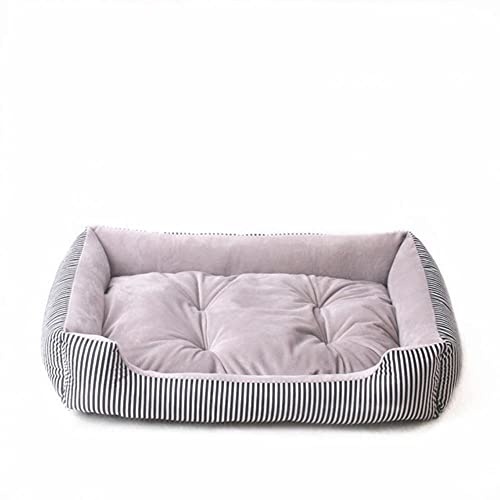 XMYNB Cama de Perro Soft Grande Pet Dog Bed Cat Kennel Cálido Cozoso Casa Dog Casas Dog Cestas Mat Otoño Invierno Impermeable Perro-A Style,XXL 90X70X13Cm Cover