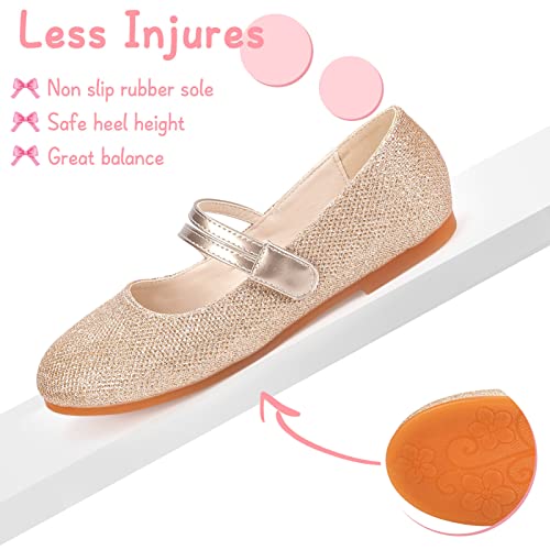 Girls Flats Mary Jane Shoes Dress Shoes for Girl Ballet Flats Back to School Princess Wedding Shoes (Little Kid/Big Kids)4