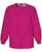 Cherokee Workwear scrub Warm Up Jacket for Women, Raspberry, Medium