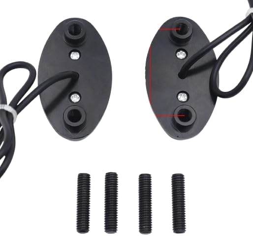 HTTMT - Señal LED Negro Espejo Bloque Off Placa Compatible Con 05-08 Ninja ZX6R 63604-10 ZX10R PN MT222-015A-BK