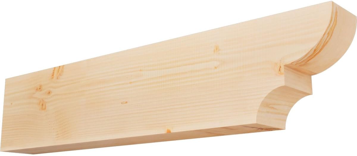 3 1/2"W x 6"H x 16"L Ridgewood Smooth Rafter Tail, Western Red Cedar