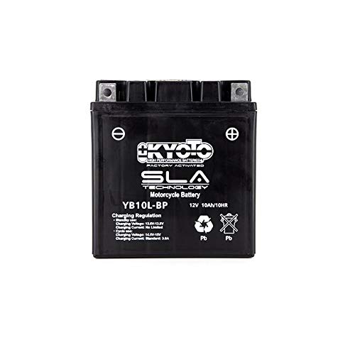 Batterie YB10L-BP Kyoto SLA AGM avec 160CCA pour démarrage puissant