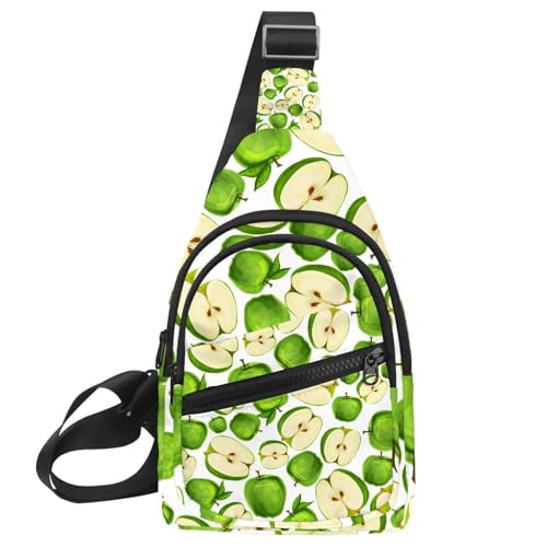 Bolso bandolera cruzado de frutas verdes, ideal para tus rutas de senderismo de fin de semana