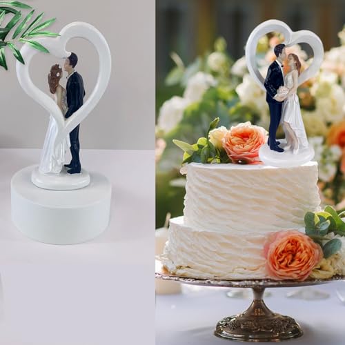 4.5" Wedding Cake Toppers Bride and Groom Figures Ornament Love Gifts Party Decor