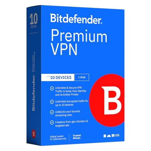 Bitdefender Premium Unlimited VPN - 10 Devices | 1 year Subscription | PC/Mac/Android/iOS