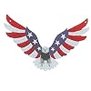IMIKEYA American Eagle Wall Decoration Retro Wall Art Us Flag Wall Art Flag Decor Patriotic Eagle Wall Art Patriotic Country Wall Art Metal Decor Decoration Iron Statue Animal