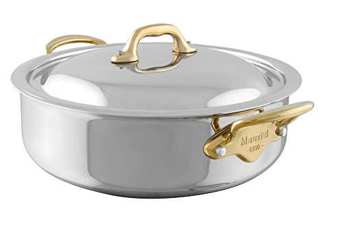 Mauviel1830 I Cook Cooking Pot with Lid Diameter:, Stainless Steel, stainless steel, 24 cm