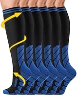 CAMBIVO 3 Paar Kompressionsstrümpfe Herren Damen, Stützstrümpfe, Compression Socks, Kompressionssocken, Thrombosestrümpfe für Erholung, Laufen, Reise, Flug, Shifahren, Alltag