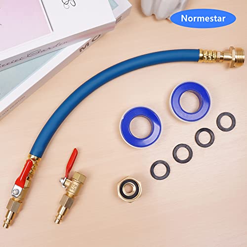 Rv Winterize Kit, Sprinkler Winterization Kit With Shut-Off Valve, 16 Inches Rv Water Line Winterize Blowout Adapte Air Compressor Quick Connect Kit For Motorhome, Camper, Boat, Travel Trailer #TOP6