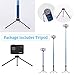 Extra Largo Bluetooth Selfie Stick,Extensible 3M Monopod Soporte para Teléfono Integrado Mando...