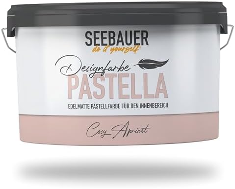 Pastellfarbe PASTELLA Rosa 2,5L (Cosy Apricot) Edelmatte Wandfarb...