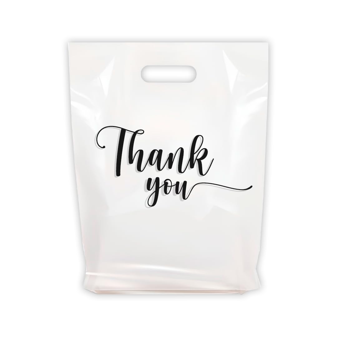 Merchandise Bags, Die Cut Handles, Strong, Durable, and Tear Resistant Bags Perfect for Retail, Boutiques, or Any Events, Different sizes and colors (