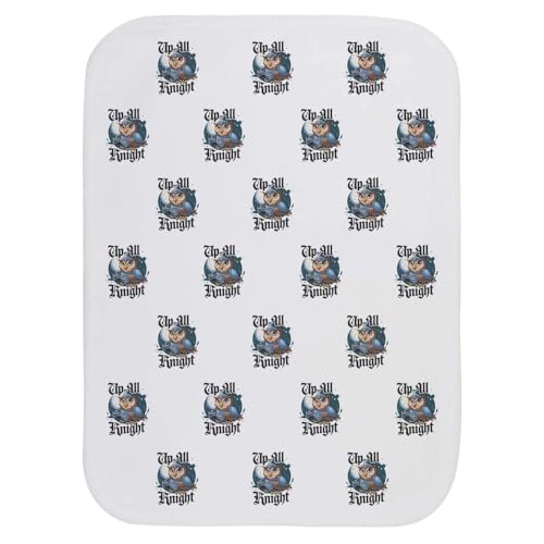 Azeeda 'Up All Knight' Baby Burp/Wash Cloth (BC00031610)