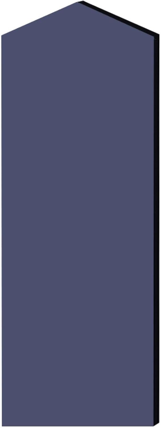 Salsbury Industries Double End Side Panel - for 5 Feet High - 21 Inch Deep Designer Wood Locker - with Sloping Hood - Blue