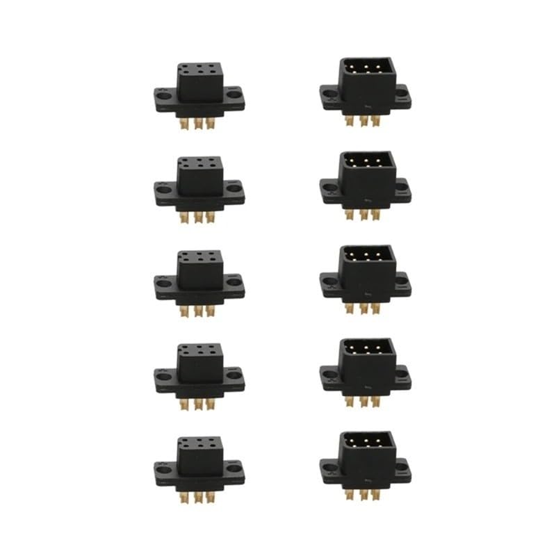 5 par puszczania samolotów Model samolotu JY6P JY12P 6 Pin/12 Pin szybkozłączka męski wtyk żeński bezszczotkowy silnik serwo RC UAV złącze(5pairs JY6P)