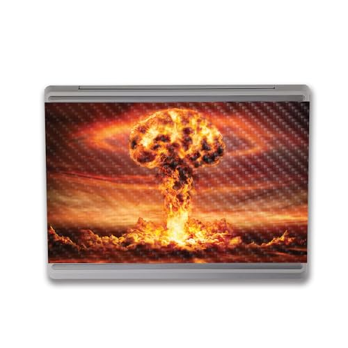 Image of MightySkins Carbon Fiber Skin Compatible with Microsoft Surface Laptop Go 3 (2023) Full Wrap Kit - Fallout | Protective, Durable Textured Carbon Fiber Finish | Made in The USA