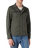 Transpirable Geox M JHARROD Chaqueta, Verde (Oscuro), 48 para Hombre