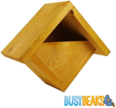 BusyBeaks Standard Nest Boxes - Traditional Nesting Box For Wild Garden Birds (Robin Nest Box)