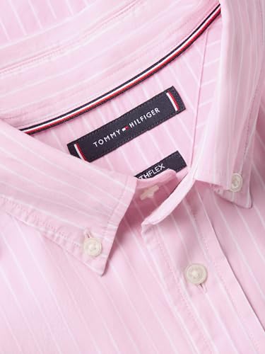 Image of Tommy Hilfiger Men's Short Sleeve Poplin Shirts in Regular Fit, Men's Button Down Shirts
