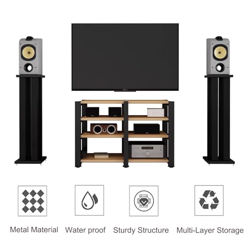 Meuble audio moderne anti-surchauffe pour ranger décodeurs et consoles - 4