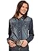 Wrangler Women's Western Fashion Denim Shirts,Dark Wash, Small