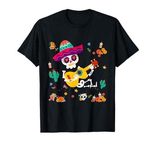 Day of the dead kids t shirts dia de los muertos sugar skull t-shirt