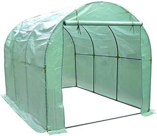 Gr8 Garden Large Greenhouse Tunnel Planting Shed Polytunnel Frame Cover Grow House for Vegetables Tomatoes 3m x 2m x 2m