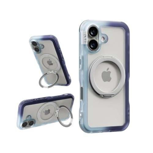 PLES iPhone 17 �Ή� Arche �����O�X�^���h �P�[�X MagSafe�A�N�Z�T���[ 360°��]�����O�L�b�N�X�^���h&�O���b�v �~���^���[�O���[�h�ϏՌ� ���ϖh�~ �w��h�~ �O���f�[�V�����o���p�[ RF