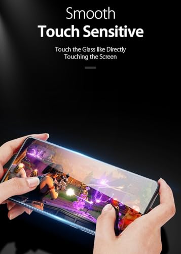 Image of Mr.Shield Top-Notch HD+ Tempered Glass Screen Protector Guard for Samsung Galaxy S22 Plus and S23 Plus, 9H Hardness, Military Grade Protection, Easy Installation kit