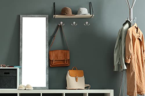Design House 207761 Wall-Mounted Double Hook for Coat Hat, Towel Robe in Bathroom or Closet Satin Nickel 10-Pack by Design House - Image 3