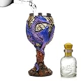 Weinkelch, Drachenkelch - Copa de bebida medieval con Dragon -Dieser Drachenkelch este Dragonkelch es un regalo creativo y úni es una copa medieval creativa y versátil para beber o recolectar diarios