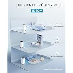 Klimaanlage Mobil - Klimagerät mit Abluftschlauch 7000 BTU | 4-in-1 Mobiles Klimagerät | Leiser Betrieb | Digitaldisplay + Fernbedienung | Fenster-Installationsset | 24h-Timer | Für Räume bis 20 m² – Bild 3