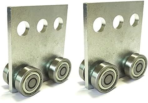 RHKING 4 Wheel Trolley Assembly Trolley Roller Stable Welding 2PCS for 1-5/8" Wide and All 1-5/8" or Taller Strut Channel