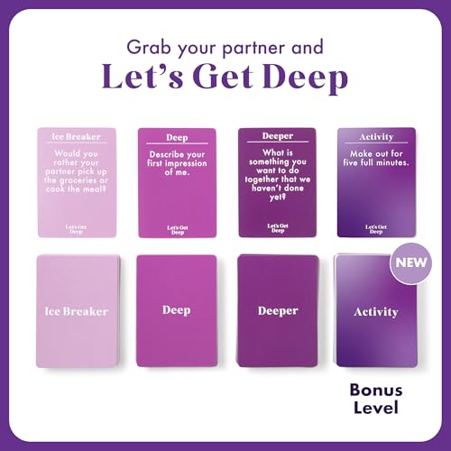 Let's Get Deep by Relatable, A Question Card Game for Couples, Great for Date Night Ideas, Couples Gifts, Wedding Gifts, and Long Distance Relationship Gifts, Includes 200 Cards to Build Up Intimacy by WHAT DO YOU MEME? - Image 2