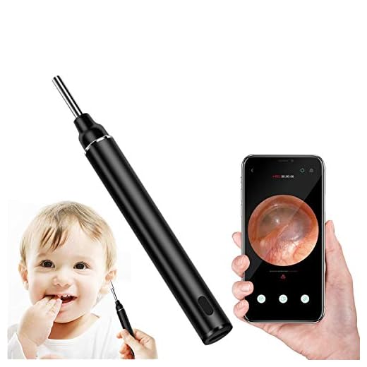 Otoscope - Earwax Remover Endoscope - Upgrade 3.0mm HD Wireless Ear Camera with Ear Wax Remover, LED Light, Ear Wax Removal Tool for Kids, Adults, and Pets, Supports iPhone, iPad & Android Device